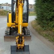 Used JCB digger front view